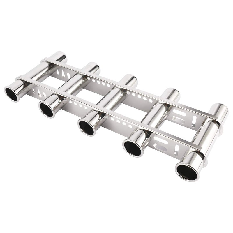NovelBee 316 Stainless Steel 5 Tubes Fishing Rod Holder for Boat Marine Kayak Yacht - Image 5